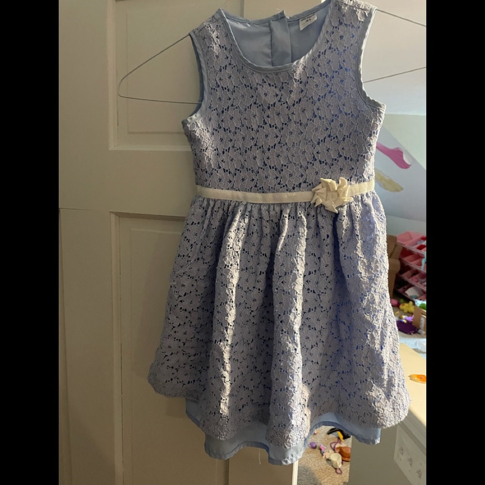 Carters light blue eyelet dress